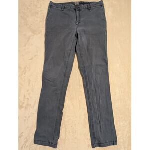 Faherty Brand Stretch Terry Chino Pants Mens 33 Faded Blue Dyed 5-Pocket Slim